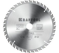 Диск пильный по дереву Kraftool Optima 250x30 мм, 40Т 36951-250-30