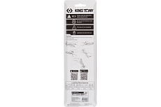 Зажим с фиксатором King Tony 254 мм, с прямыми губками 6031-10N