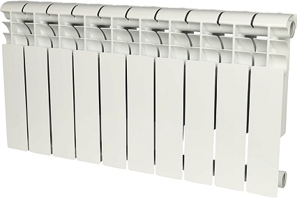 Алюминиевый радиатор Rommer Profi 350 AL350-80-80-080 10 секций RAL9016 86623