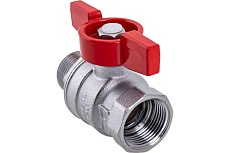 Шаровой кран Gekon с вн./нар. резьбой 3/4", ручка-бабочка GK 554 34