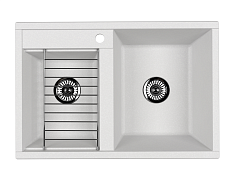Кухонная мойка Акватон Делия 78 см DBL, жемчуг