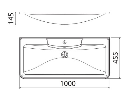 Тумба с раковиной BelBagno Albano 100 см напольная, Bianco Lucido