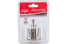 Коронка алмазная в сборе по керамограниту 50 мм Elitech 1820.082000