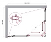 Душевой уголок BelBagno LUCE-AH-2-120/90-C-Cr 120x90 прозрачный, хром