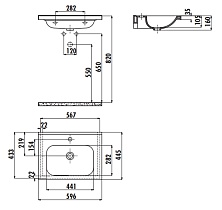 Раковина Creavit Ideal ID060 60 см