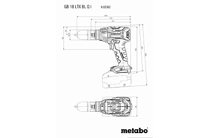 Аккумуляторный резьборез Metabo GB 18 LTX BL Q I 602362660