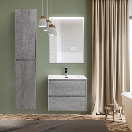 Тумба с раковиной BelBagno Kraft 60 см Cemento Grigio