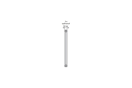 Трубчатый радиатор Zehnder Charleston 2180/10/№1270/RAL 9016, 3/4