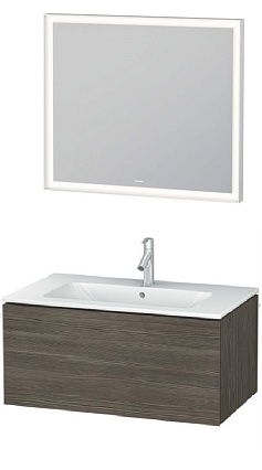 Мебель для ванной Duravit L-Cube 83 1 ящик коричневая сосна