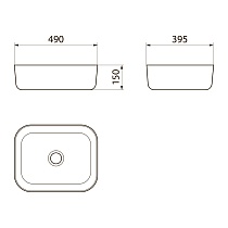 Раковина Point Афина PN43041 49 см белый