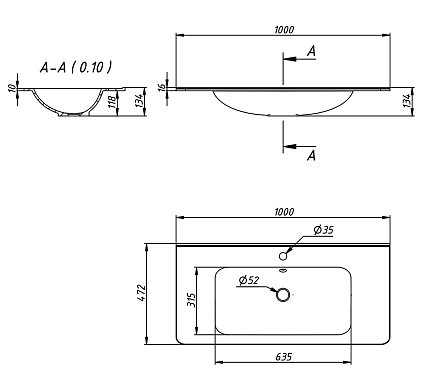 Мебель для ванной Vincea Vico 100 см Мебель для ванной Vincea Vico 100 см