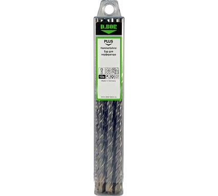 Бур V PLUS 2-cutting (10 шт; 10x100/160 мм; SDS-plus) D.BOR 240369