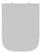 Подвесной унитаз D&K Quadro DT1516016 безободковый, с микролифтом, белый