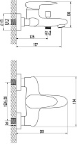 Смеситель для ванны Lemark Status LM4402C