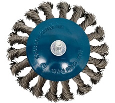 Кордщетка дисковая с хвостовиком 100 мм для дрели Forsage F-BCK104(51492)
