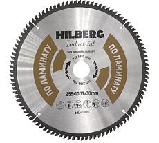 Диск пильный Industrial Ламинат (255x30 мм; 100Т) Hilberg HL255