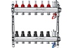 Комплект коллекторов Smart Install нерж. ст., с расходомерами 1x3/4-8 вых., 53108S