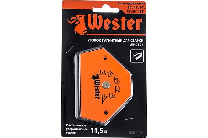 Уголок магнитный для сварки WMCT25 (углы 30/45/60/75/90/135; до 11.5 кг) Wester 344440