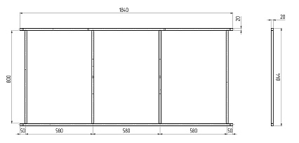 Каркас Marka One Esma 190x90