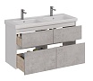 Мебель для ванной Lemark Combi 125 см бетон