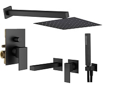 Душевой набор Plumberia TAG KITTG15NO220 черный матовый