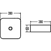 Раковина AQUAme AQM5011MW 39 см белый матовый