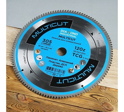 Диск пильный по мультиматериалам Multicut 305x30/25.4 мм, Z=120 tcg Diamond Industrial DIDM305Z120