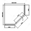 Душевой уголок RGW Stilvol SV-81G 90x90 золото BRUSH, прозрачное