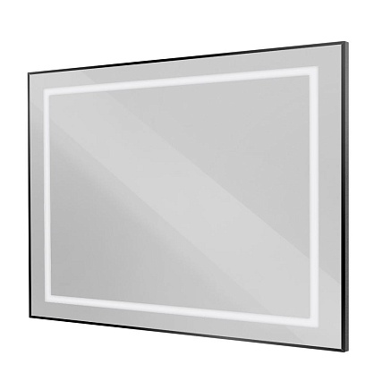 Зеркало BelBagno SPC-KRAFT-1000-800-SENS-NERO 100x80 см сенсорный выключатель, черный