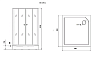 Душевая кабина Grossman GR271QR 90x90 черный, правая