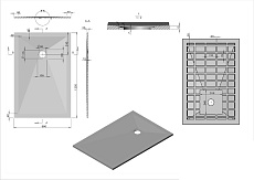 Поддон для душа Vincea VST-4SR8012A 120x80 антрацит