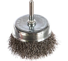 Кордщетка чашеобразная мягкая (75 мм) для дрели Практика 032-584