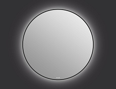 Зеркало Cersanit Eclipse Smart 100x100 см с подсветкой, черный A64149