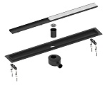 Трап для душа Timo Drain System 700 DS230207/03 70 см, вставка Plate, черный
