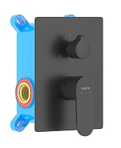 Смеситель для душа Aquatek Оберон AQ1246MB черный матовый