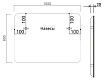 Зеркало Vincea VLM-3VC100-2 100x80 см, сенсорный выключатель и диммер, антипар