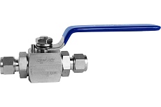 Шаровой кран Hy-Lok 105 серии из нержавеющей стали SS 316, проходной, 25мм - 25мм H3B-H-25M-ML