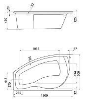 Фронтальная панель Santek Майорка 150x90 L