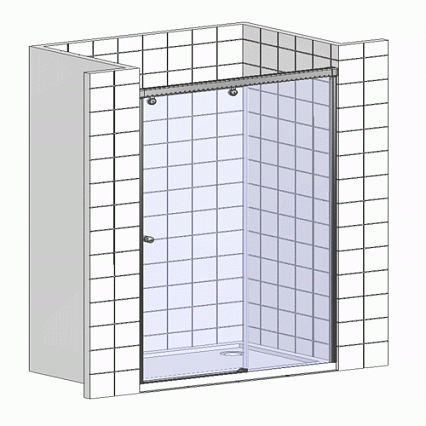 Душевая дверь Bravat Drop 120x200 раздвижная