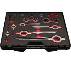 Набор метчиков и плашек H-Tools UNF 1/4 -1,0 HSS-G 37пр 245073HT