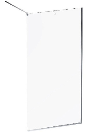 Душевая перегородка Am.Pm Func W84WI-100-F1-MTE 100x200 матовый хром, прозрачное