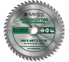 Диск пильный по дереву MKSS Toolbox Woodcutter Professional SS3018 180x48Тх1.4/2.2x20/16 мм SS30180002