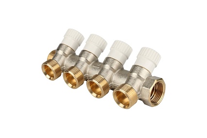Распределительный коллектор STOUT 3/4, 4 отвода 3/4 ЕК SMB 6851 343404 RG008S37S5IFP8
