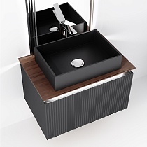 Мебель для ванной Jorno Strong 80 см, антрацит