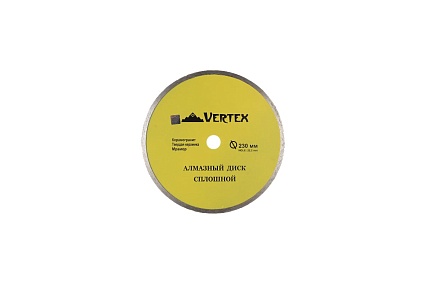 Диск алмазный сплошной (230х22.2 мм) Vertextools 04-230-7