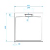 Поддон для душа RGW STL-B 90x90 16211099-04, черный