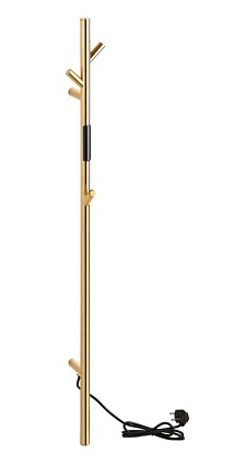 Полотенцесушитель электрический Bemeta 704153011 30W 103x1180 стойка, золото