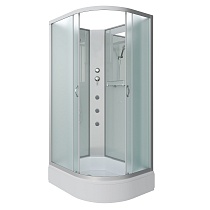Душевая кабина Niagara Classic NG 33394-14LBKG 130x90 стекло матовое, без крыши, гидромассаж