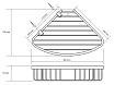 Полка Bemeta Cytro 146208352 26 см угловая