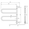 Полотенцесушитель электрический Domoterm Сальса DMT 108F П4 65x50 EK хром